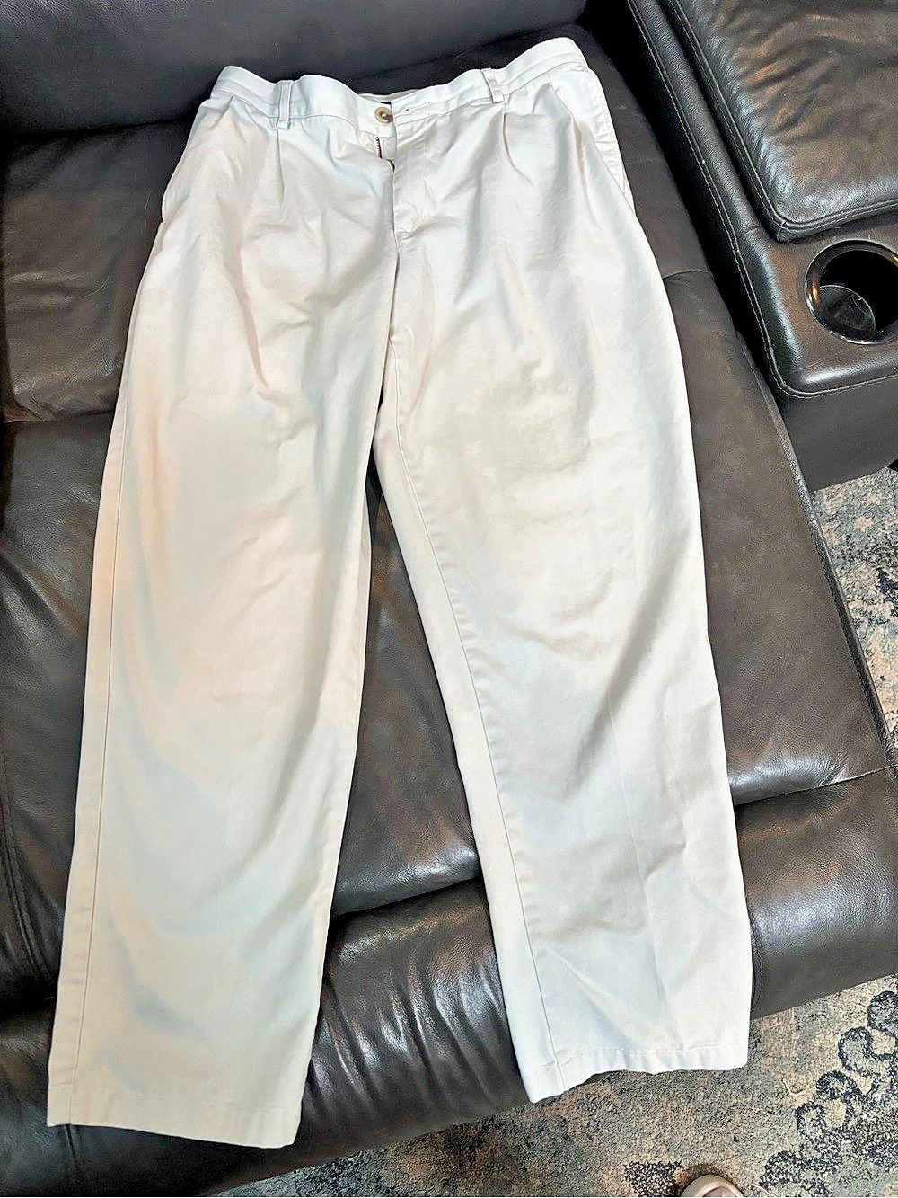 Lands' End Traditional Fit Chino Pants Straight Leg 34x30